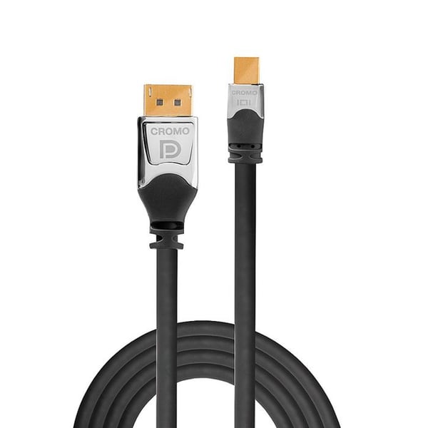 Lindy 36311 DisplayPort-kabel 1 m Mini DisplayPort Grå (1M CROMO MINI DISPLAYPORT TILL - DISPLAYPORT KABEL) - 4002888363112