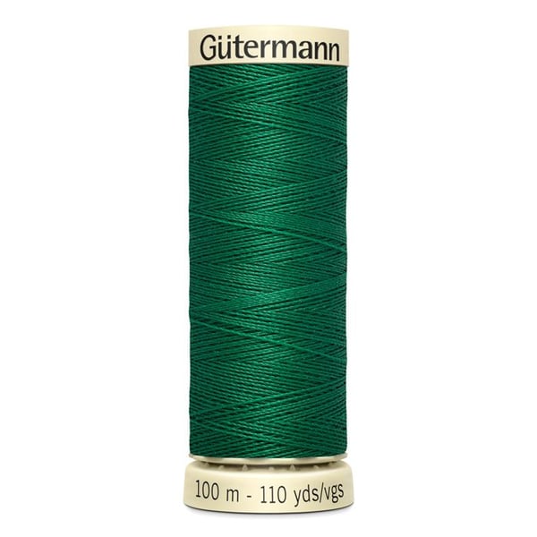 Sats med 5 spolar 100m Tråd 100% polyester Gutermann Ref 788988 - Att 402 - klövergrön