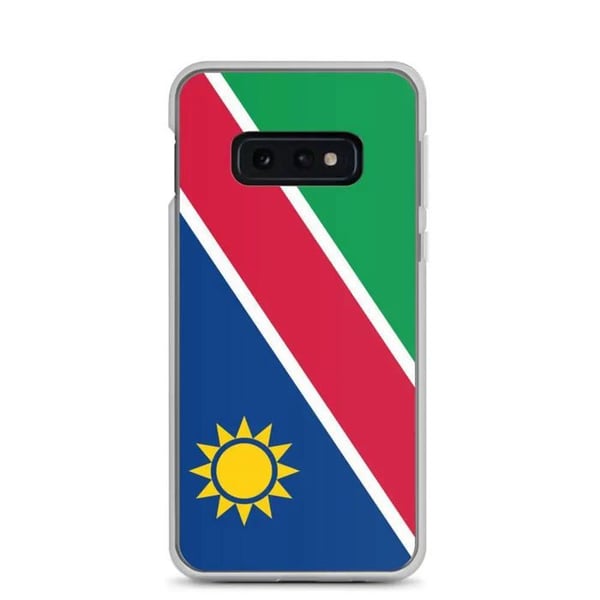 Mobilskal – Namibias flagga – Kompatibel med Samsung Galaxy S10e – Mjukt fodral – Stöttålig och anti-chock – Pixelforma