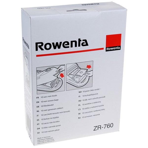 Pappersdammsugarpåsar till Rowenta Ambia ZR765 - Set med 6 påsar och 1 filter ingår