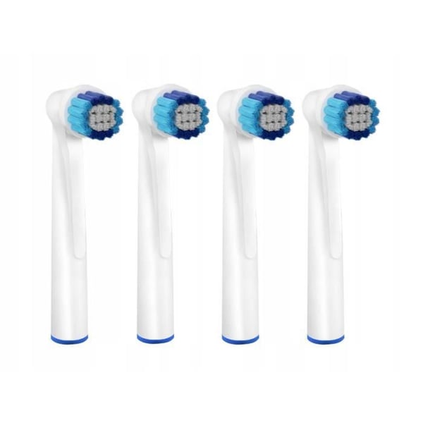 Set med 4 utbytbara huvuden lämpliga för Oral-B Precision 29% roterande elektriska tandborstar