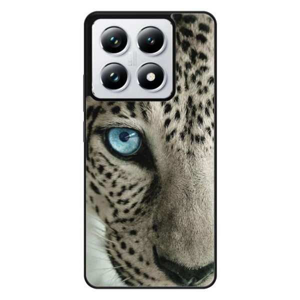 Förstärkt silikonfodral med leopardöga, kompatibelt med Xiaomi 14T 4G