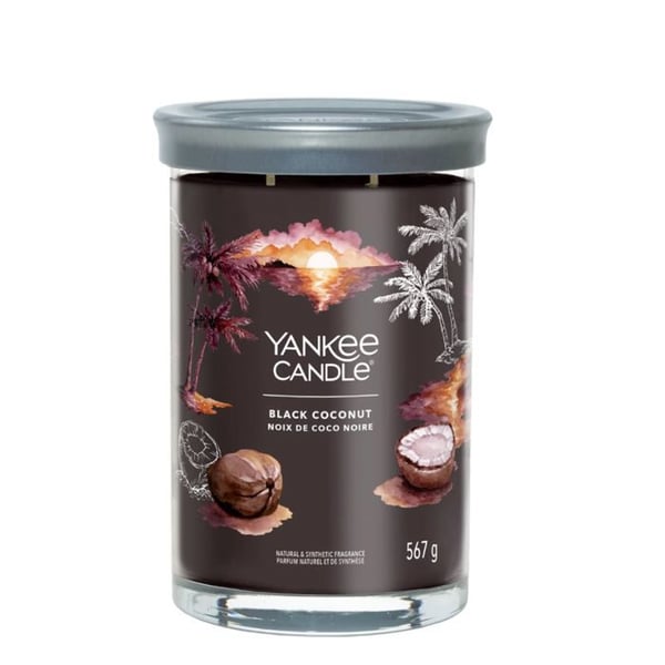 YANKEE CANDLE STOR GLAS KAMIN BLACK COCONUT