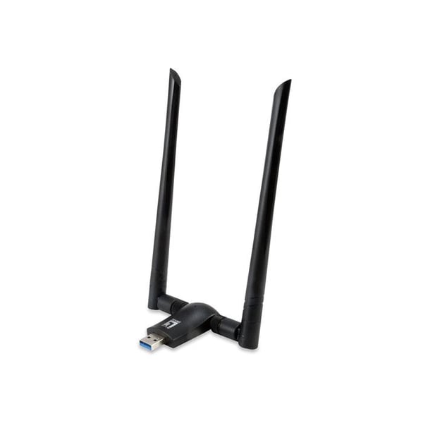 Trådlös USB-adapter N300 - LEVELONE - WUA-0617 - 300 Mbps - MIMO 2T2R - Svart
