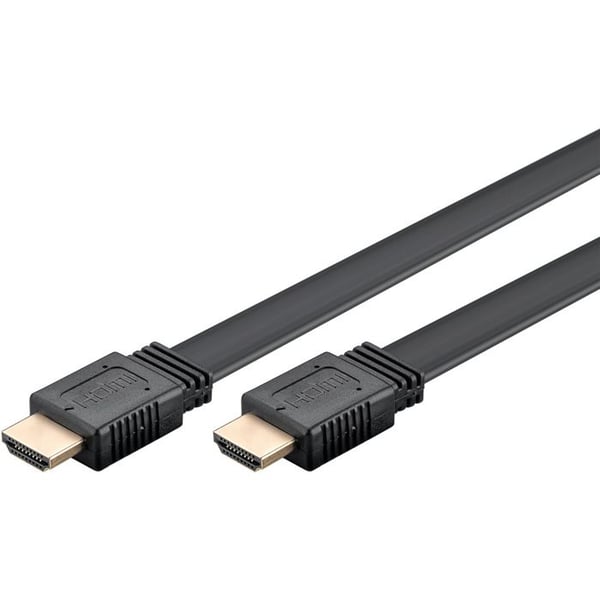 GOOBAY HDMI 2.0 Ultra HD 4K 60Hz platt 2m svart