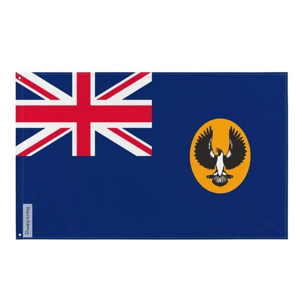 Sydästralien flagga – 192 x 288 cm – Polyester – Metallöglor – Hållbar