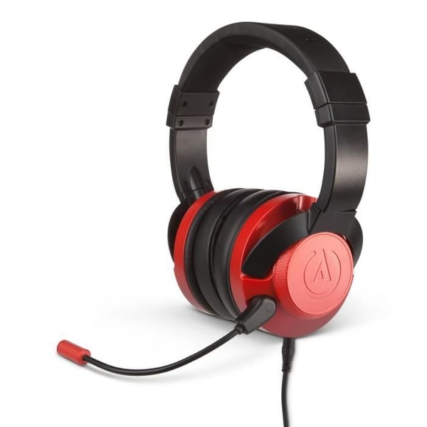 POWER A Fusion Crimson Wired-hörlurar - röd, 3,5 mm-uttag, löstagbar mikrofon