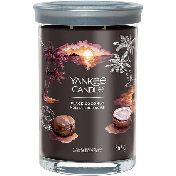 YANKEE CANDLE STOR GLAS KAMIN BLACK COCONUT