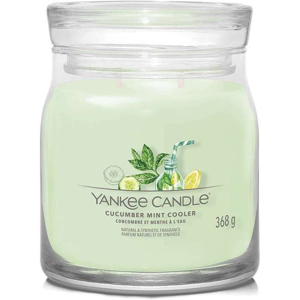 CANDELA GIARA MEDIA SIGNATUR GURK-PEPPARMINT KALL YANKEE CANDLE