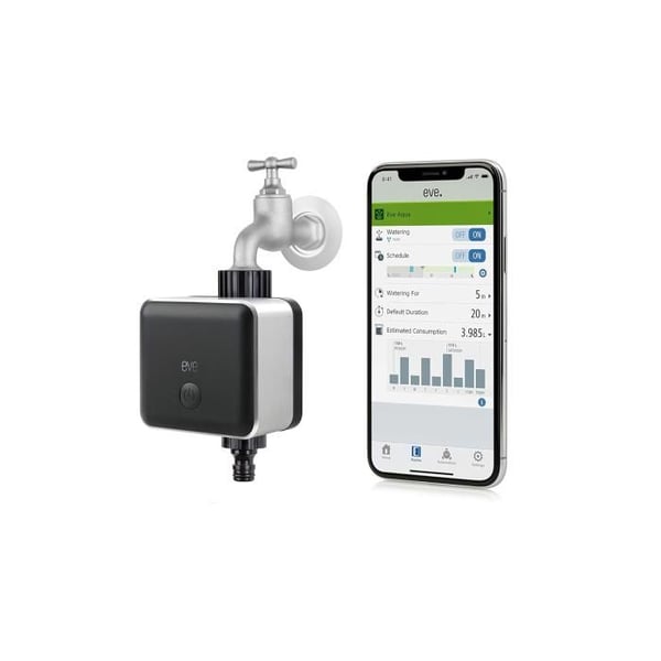 EVE AQUA, SMART WATER CONTROLLER FÖR APP ELLER SIRI, WATER AUT