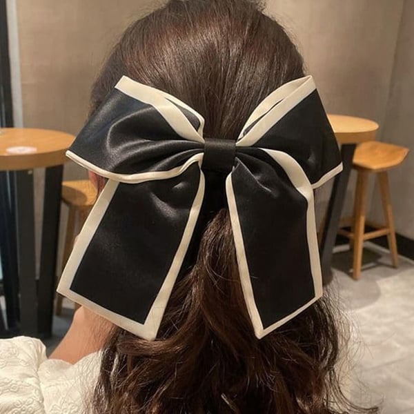 Chouchou - AVIZAR - Fluga - Satin - Svart - Chic