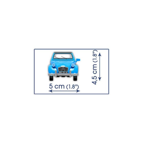 Byggspel - Citroen 2CV Typ AZ Blå - 82 stycken 1962 1/35 Cobi