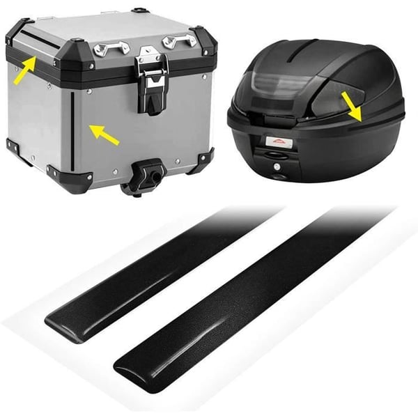 Reflekterande Tejp - 4R QUATTROERRE.IT - 1 x 30 cm - 2 Stycken - Svart - Motorcykelsäkerhet