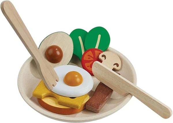 Frukostset - PLAN TOYS - Frukostmeny - Beige