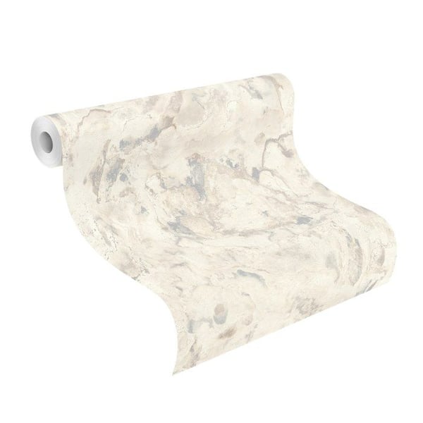 tapet non-woven 514636 industriellt tapet 53 x 1005 cm Rasch Symphony vit