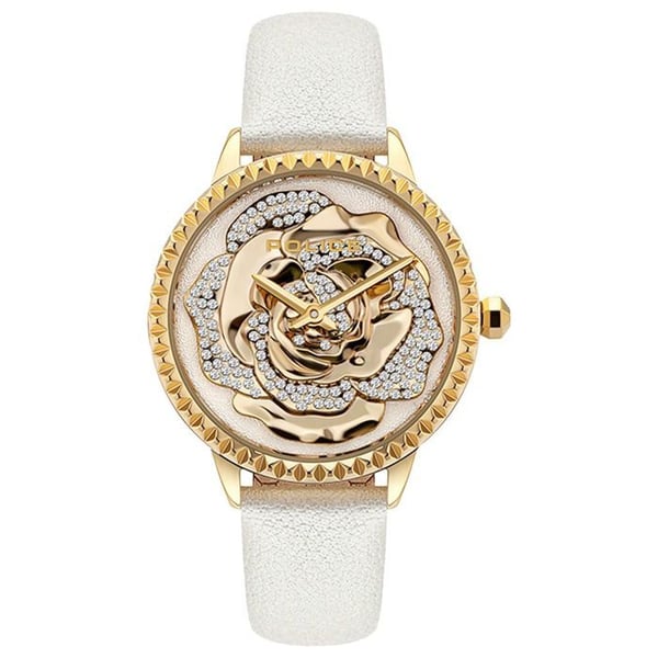 Damklocka - Polis - PL16073BSG-01 - Läder - Rostfritt stål - 36MM