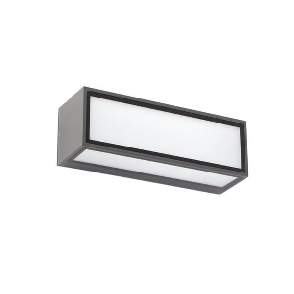Vägglampa - Faro - PIVOT - LED SMD 10W - Aluminium - Utomhus - Grå