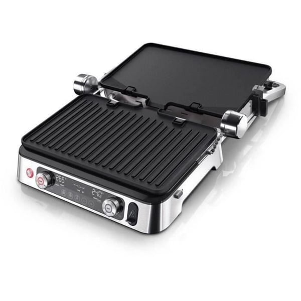Monitoimigrilli - BRAUN - Multi Grill 9 Pro - 2200 W - 3 lämmityssisältöä - Musta / Teräs