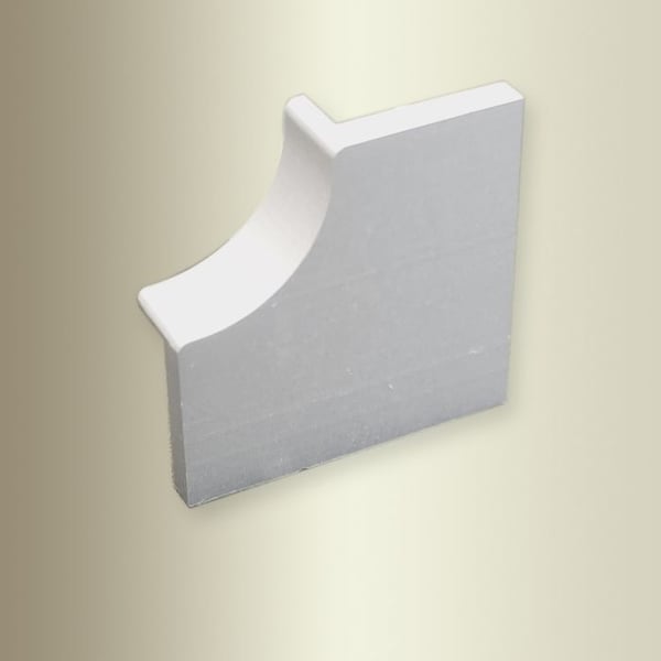 Rätt ände för väggprofil 22 x 22 mm Aluminiumprofil med spår Anslutning med kontakt Küberit