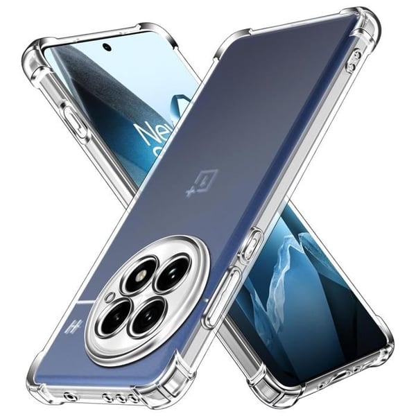 Fodral för OnePlus 13 - Phonillico® - Stöttålig - Mjuk - Transparent - Förstärkt skydd