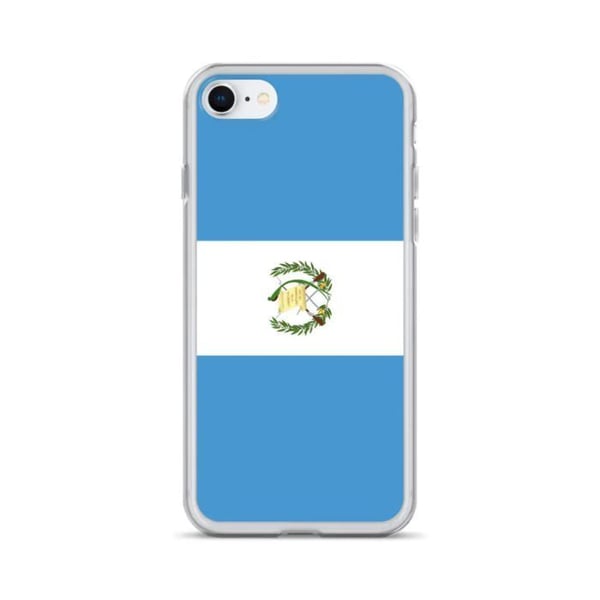 Mobilskal – Guatemalas flagga – Kompatibel med iPhone 6 – Mjuk skal – Slitstark och stötresistent – Silikon – Pixelforma
