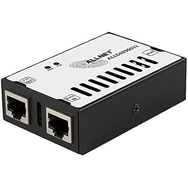 Injektor PoE - ALLNET ALL048900V2 - Gigabit Ethernet - Metallisk - 90W