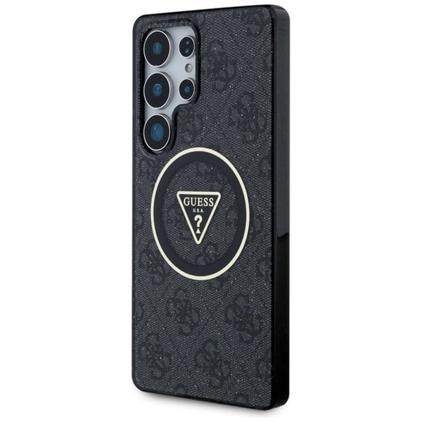 Smartphone Gæt - GUHMS25LHG4PRTGK - MagSafe 4G Glitter Triangle farver til Samsung Galaxy S25 Ultra Sort