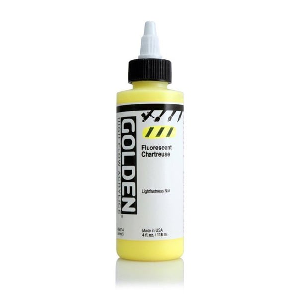 Golden - Encre Akryl Hög Flöde Golden V 119ml Fluorescerande Chartreuse
