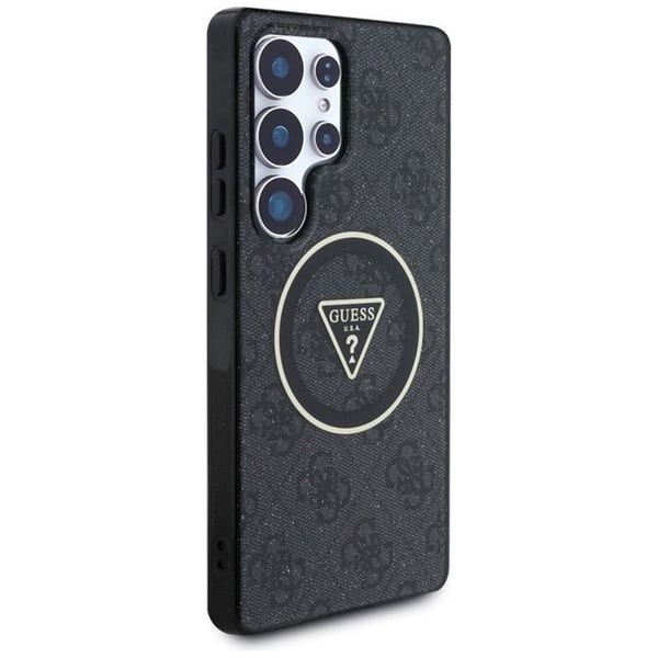 Smartphone Gæt - GUHMS25LHG4PRTGK - MagSafe 4G Glitter Triangle farver til Samsung Galaxy S25 Ultra Sort