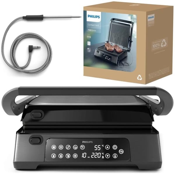 Grillkött - Philips - 7000 Series HD6307/70 - Svart - Nutida - 1 styck