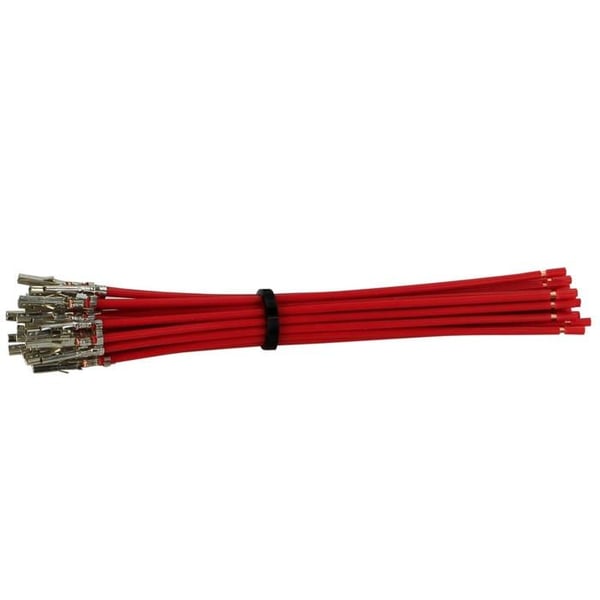 Borne Molex Mini Fit(f) med 10 cm röd kabel