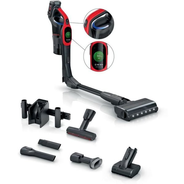 Skaftdammsugare - BOSCH - BCS 1041PET - Utan påse - Autonomi 80 min - Laddningstid 240 min