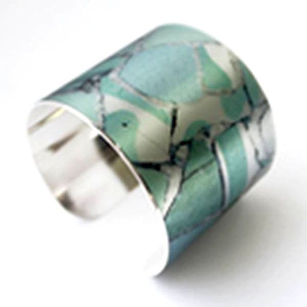 Demiim - Armband Nöt Mosaik blå (5cm)