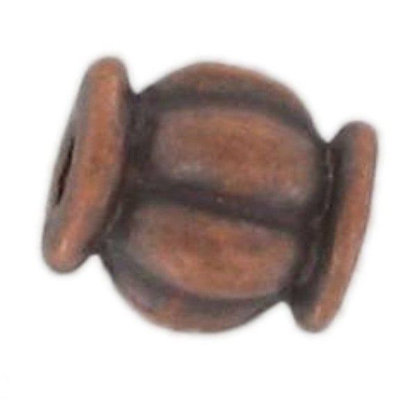 MégaCréa - Metallpärla 6 mm Kopparfärgad (förpackning med 10)