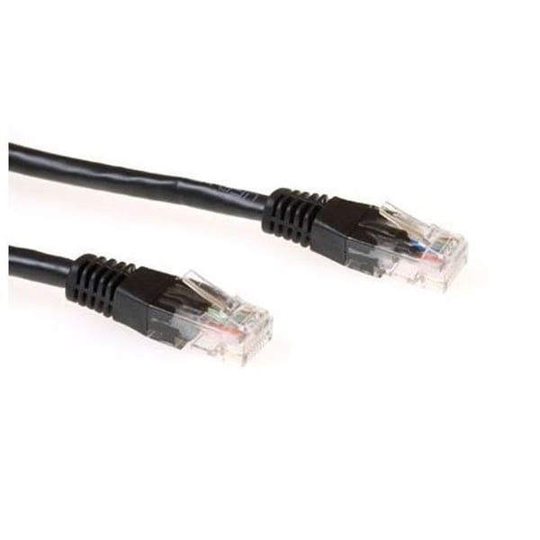 Nätverkskabel Cat6 - EWENT - 2 m - U/UTP - RJ-45 - 1000 Mbit/s - Svart