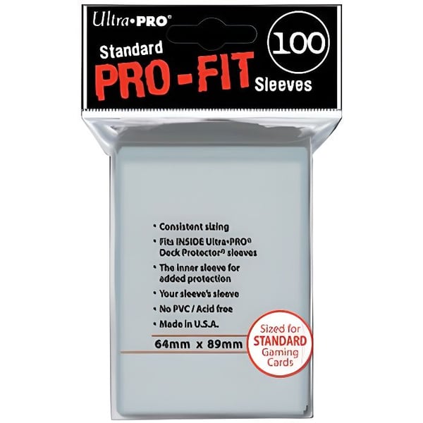 Pro-Fit transparanta fack för kort - Ultra Pro - 100 fack