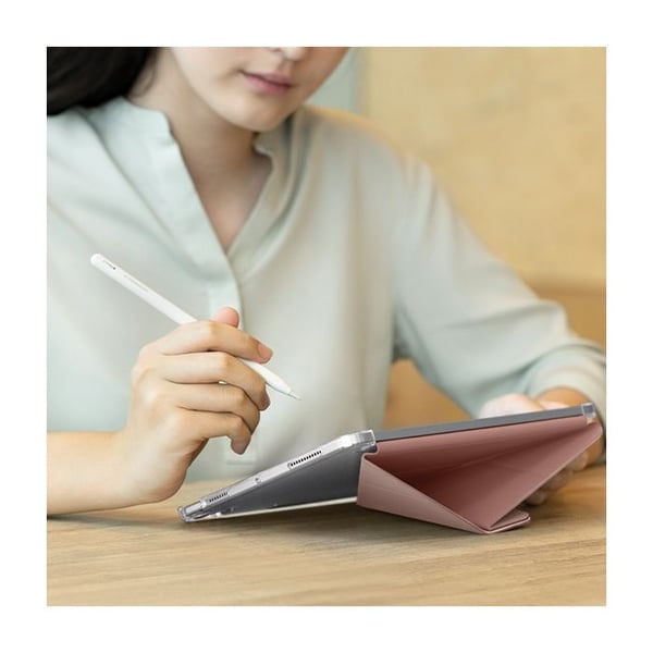 iPad Air 13-fodral - UNIQ - Camden Click - Rosa Puder - Magnetisk Skydd - Elegant Design