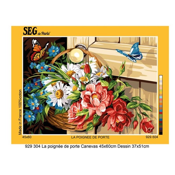 Canevas antique Dörrhandtag 45x60cm