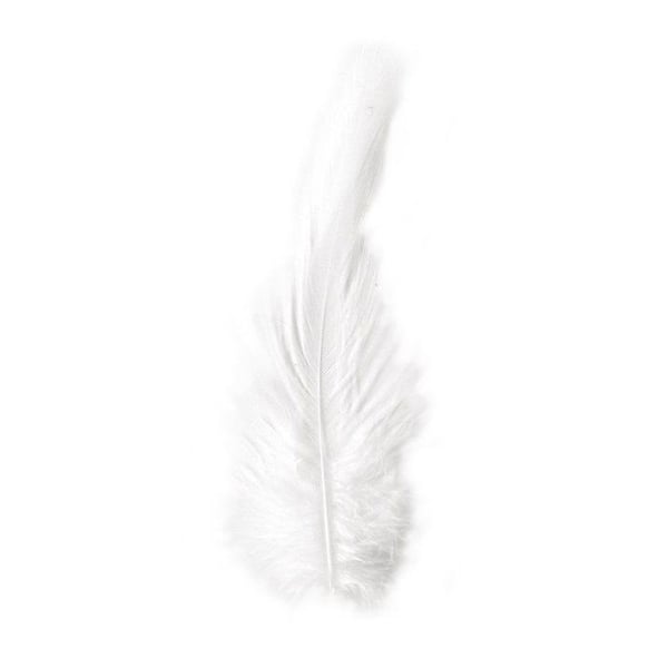 Hönsfjäder, 10-15 cm, 3 g, krämfärgad
