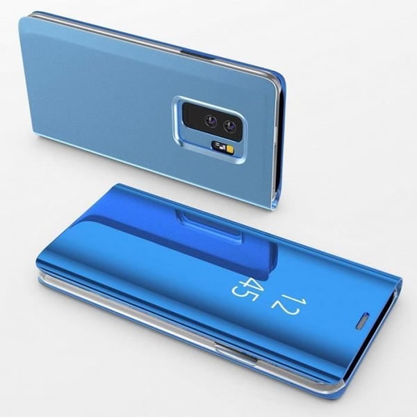 Skal till Samsung Galaxy S9 PLUS - Blått Spegelflikskydd Clear View Protection [Phonillico®]