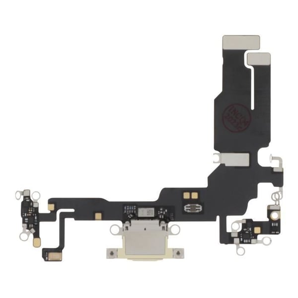 Laddningskontakt för Apple iPhone 15 - AVIZAR - USB C-port + mikrofon guld