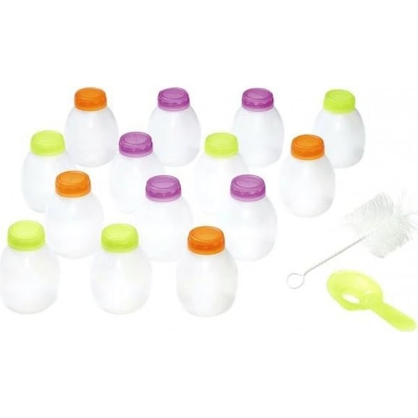 KIT 14 FLASKAR 20CL YOGHURTDRIKNING + Tratt + SPRAY FÖR LAGRANGE YOGHURTMAKER 430201