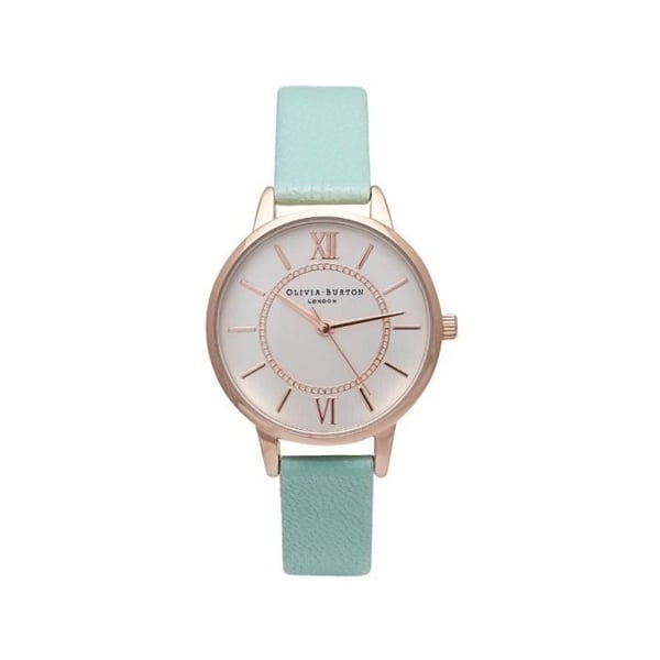 Klocka - Olivia Burton - Mod. OB15WD47 - Dam - Kvarts - Vit Läder