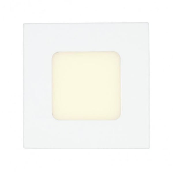Kvadratisk downlight - FAB A08780301A - Vit aluminium - 3W LED - 168 lumen - 3000K