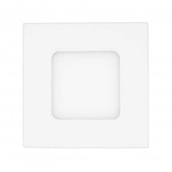 Kvadratisk downlight - FAB A08780301A - Vit aluminium - 3W LED - 168 lumen - 3000K