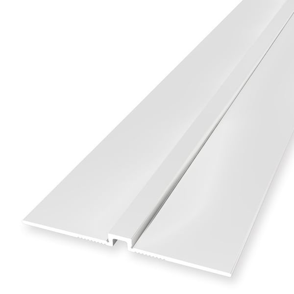 Sammanfogningsprofil 4 x 4 x 2700 mm H för ram 2 mm Väggprofil av aluminium Slät Küberit Vit Montering utan borrning