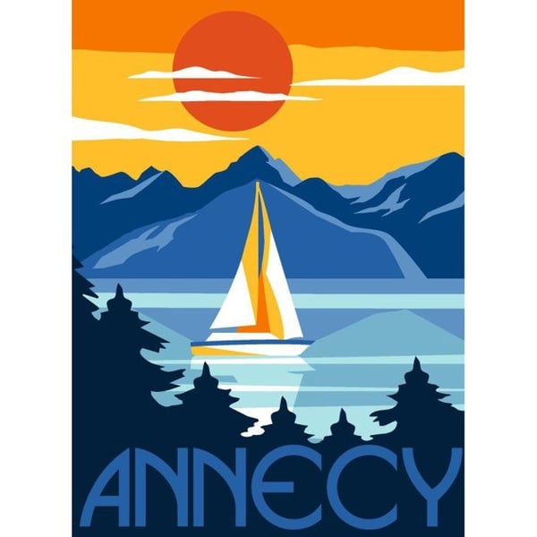 Margot - Canevas Margot Annecy 40x30cm