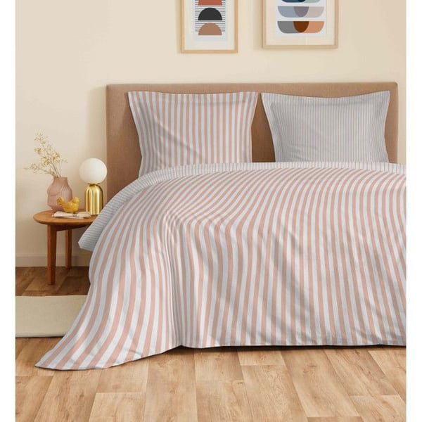 Sängkläder 4 delar "Vanessa" för säng 160 x 200 cm "Större bredd" Palerme Blush