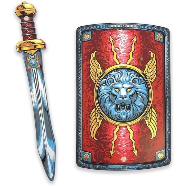 Liontouch - Romerska legionärers svärd och sköld | Leksakssats med gladius och scutum för barnrollspel