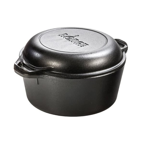 Faitout - LODGE - NELJÄ KAKSOIS 4,7L - Esikäsitelty valurauta - 4,7 L - Induktiokelpoinen Faitout - LODGE - NELJÄ KAKSOIS 4,7L - Esikäsitelty valurauta - 4,7 L - Induktiokelpoinen